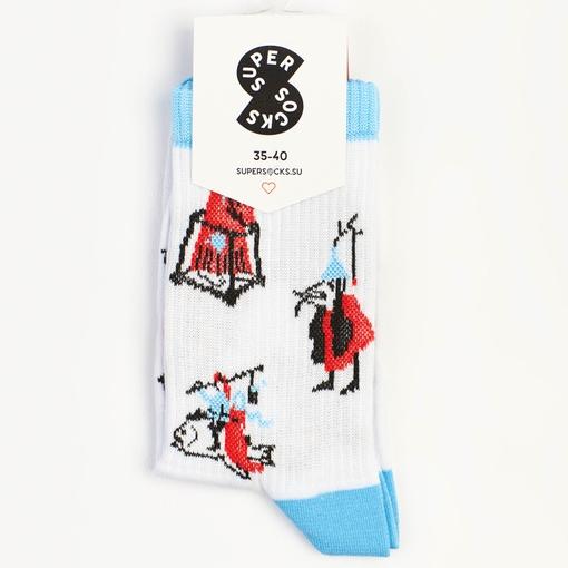 Носки Super Socks Иероним Босх Белый