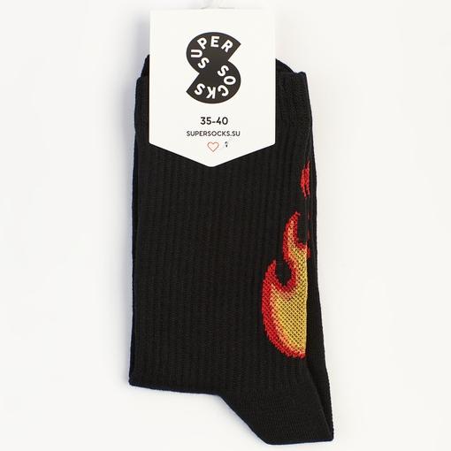 Носки Super Socks Пламень Черный