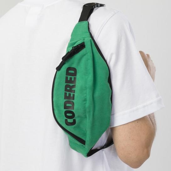 Сумка Codered Hip-Bag Зеленый Яркий Микрофибра/Чёрный Принт CodeRed