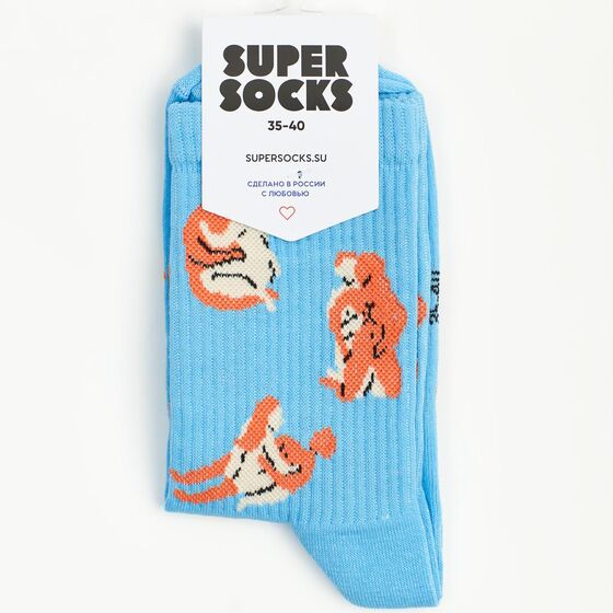 Носки Super Socks Гимнастика Голубой