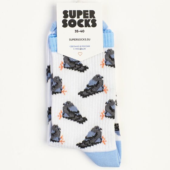 Носки Super Socks Курлык Белый 