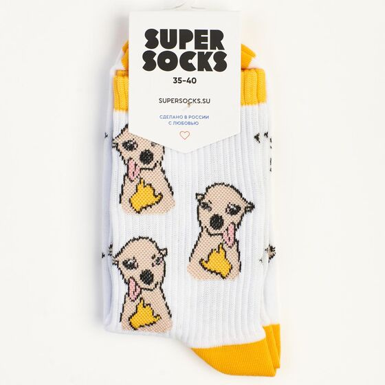 Носки Super Socks Флекс Белый