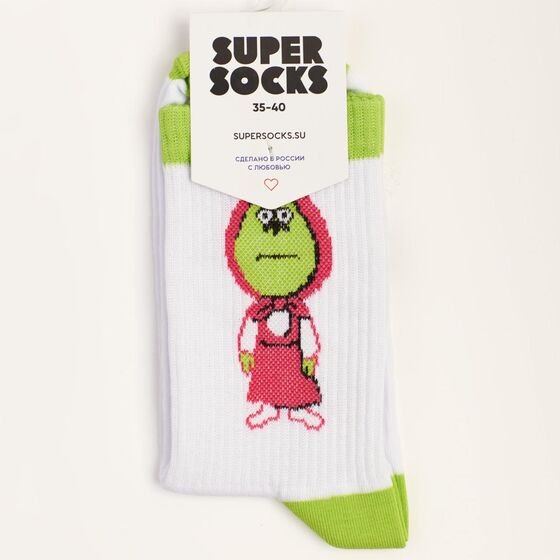 Носки Super Socks Дашенька Белый